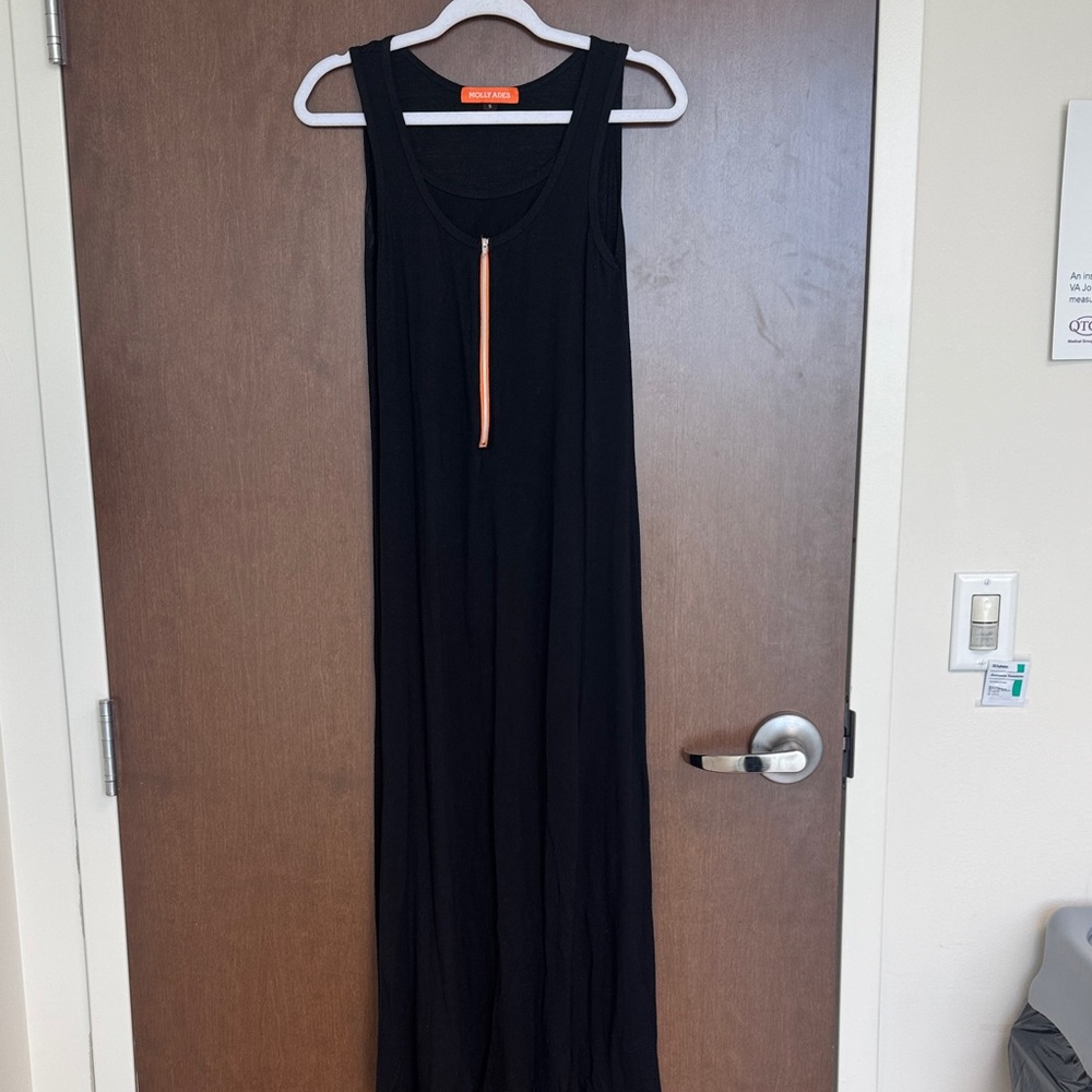 Maternity Maxi Dress with Orange Detail